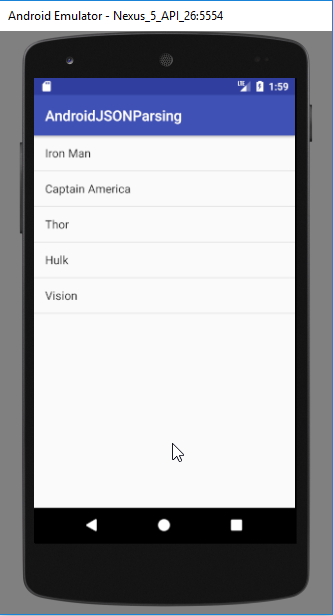 android json parsing