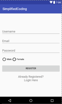 android registration