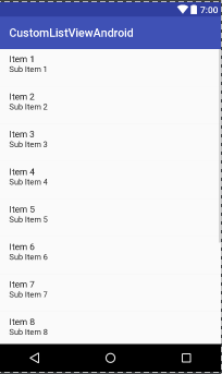 custom listview android design