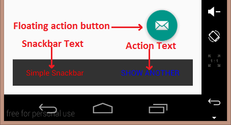 snackbar android