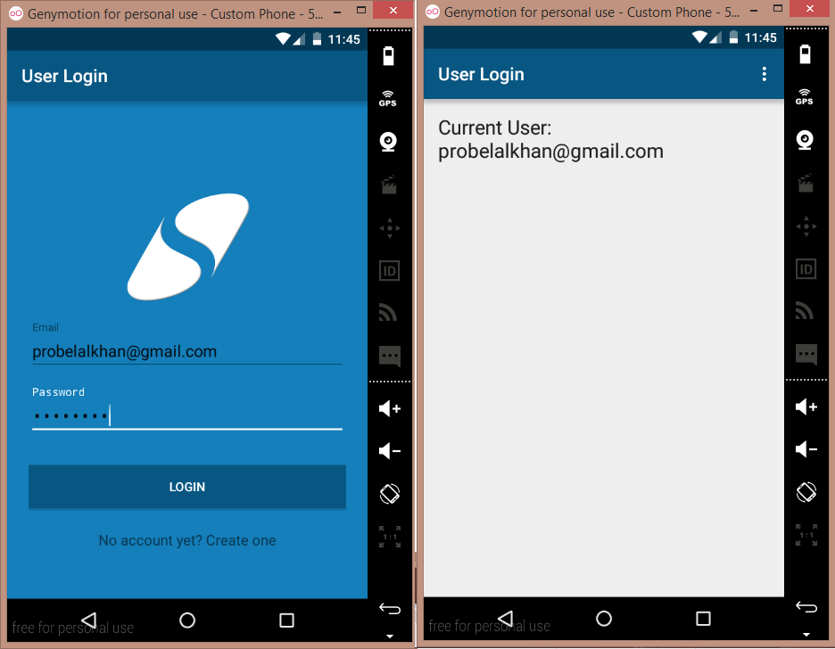 android login example