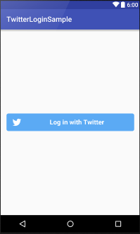 log in with twitter
