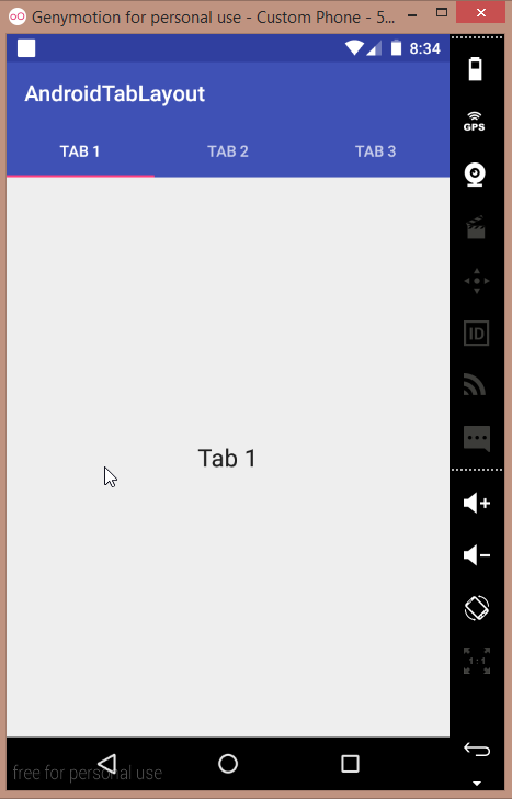 android tablayout example