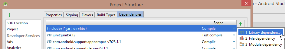 library dependency