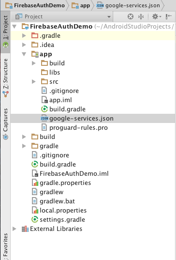 firebase android tutorial adding googleservices