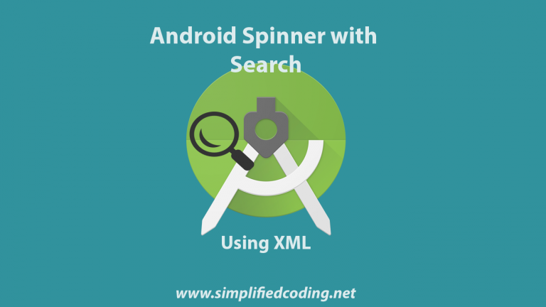 android spinner with search