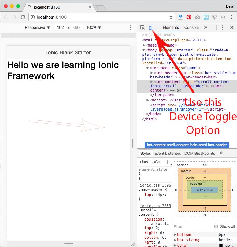 ionic framework tutorial