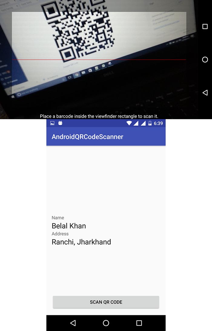 android qr code scanner