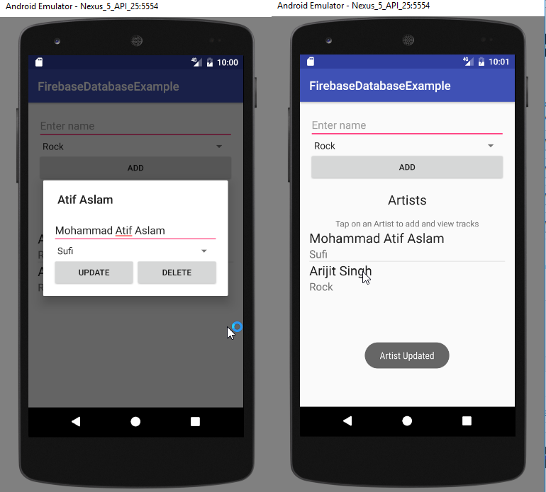 Firebase Realtime Database Crud Operation For Android Site Title