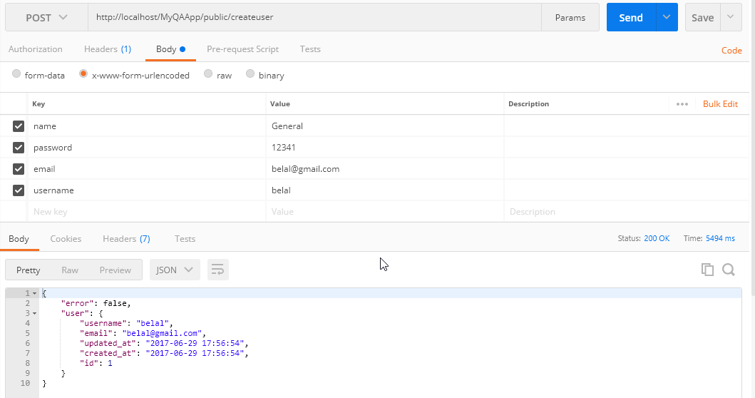 build rest api postman testing