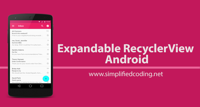 expandable recyclerview android