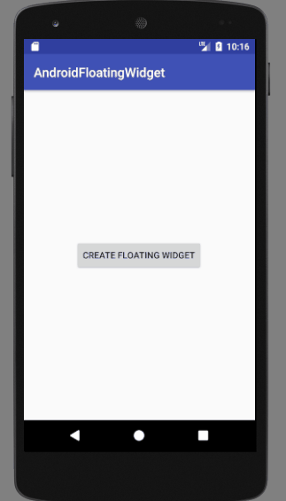 android floating widget tutorial