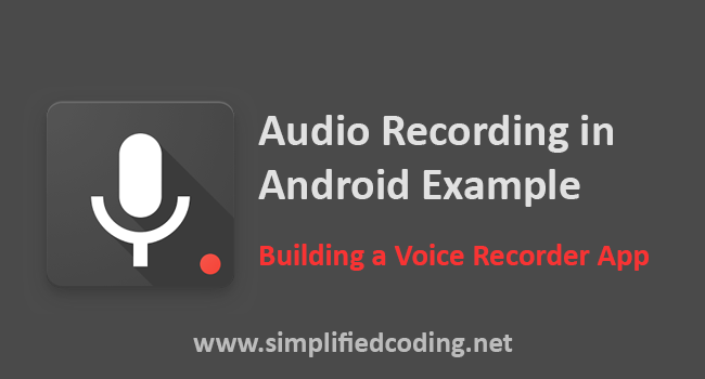 audio recording in android example