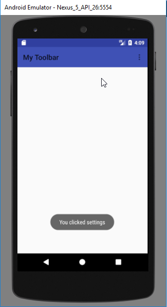 android toolbar example