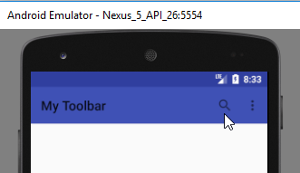 android toolbar example