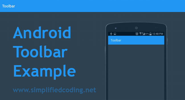 android toolbar example