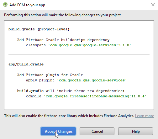 add fcm to your app