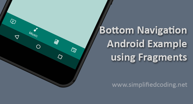 bottom navigation android tutorial