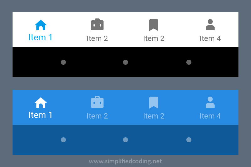 bottom navigation android