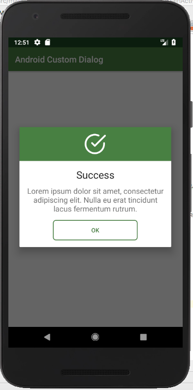 Android Custom Dialog Example