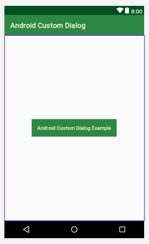 Android Custom Dialog