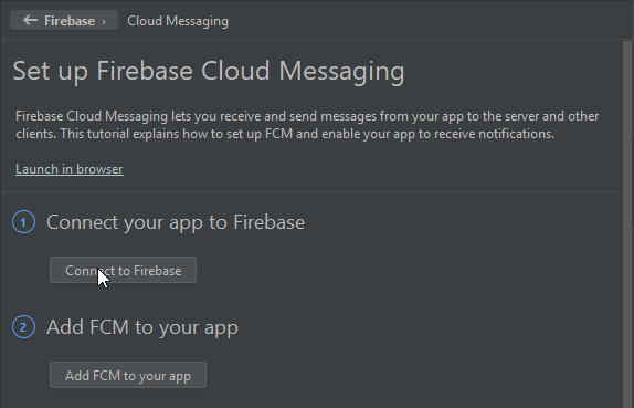 Connect to Firebase