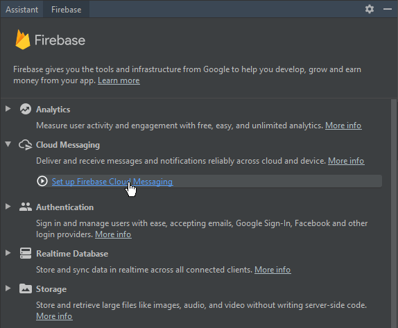 adding firebase