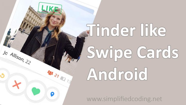 tinder like swipe cards android