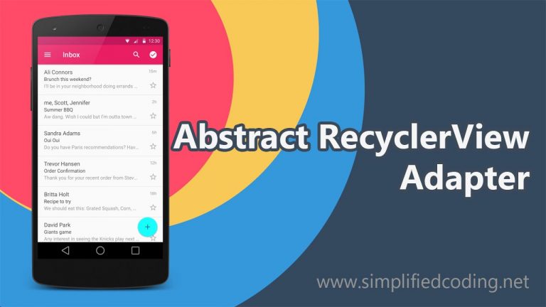 abstract recyclerview adapter