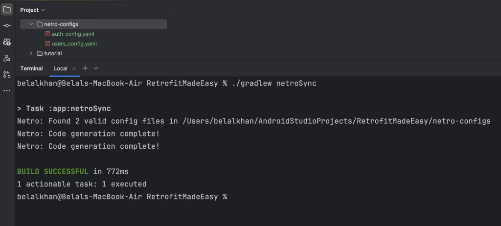 NetroSync for Retrofit in Android