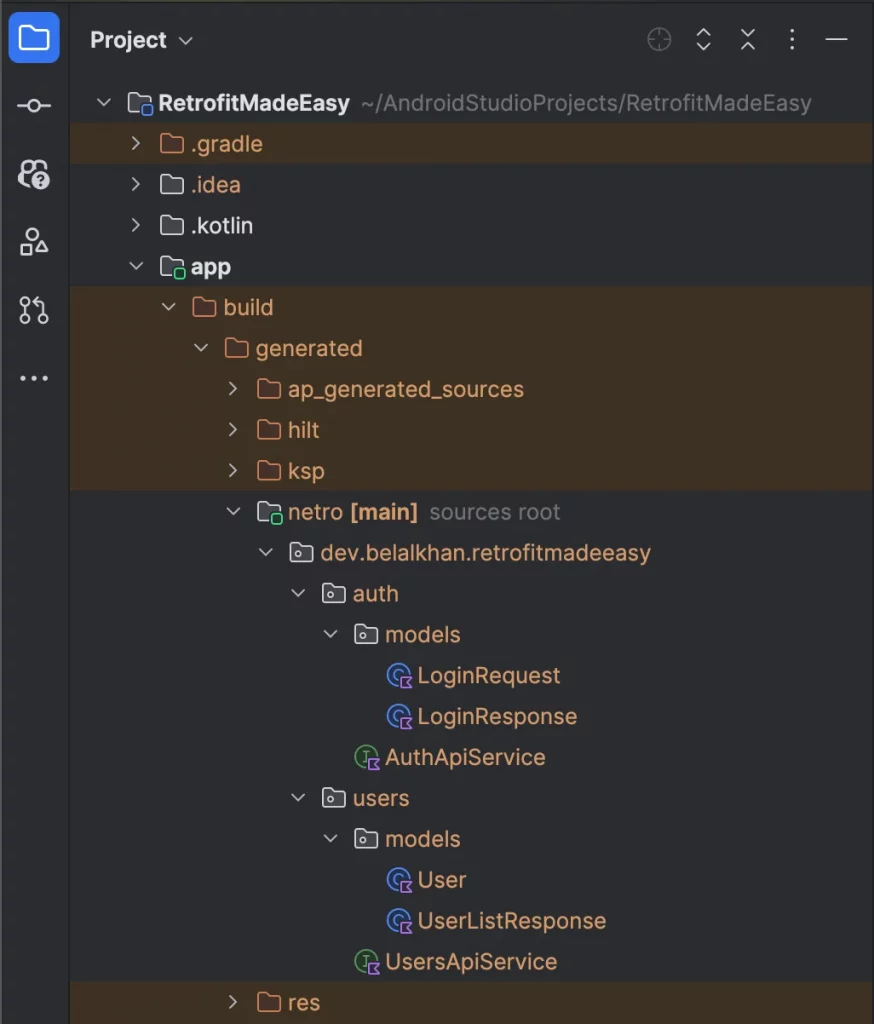 netroSync generated files
